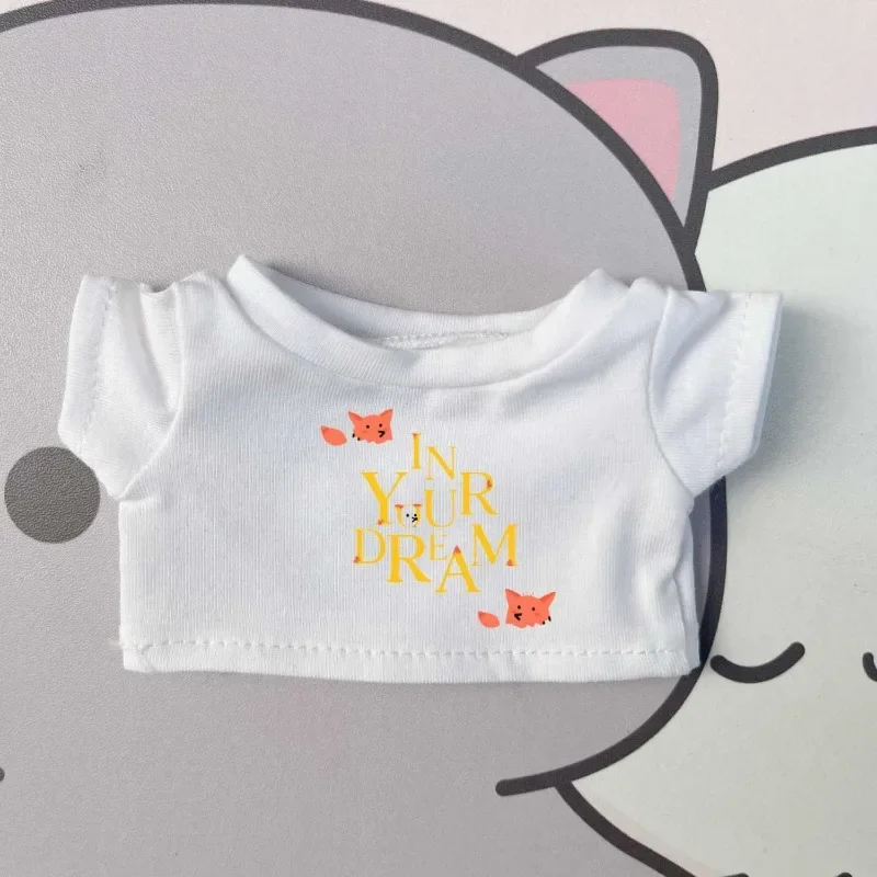 15cm/20cm baby clothing t-shirt versatile cute doll contrasting base shirt with no attribute cotton doll accessories 5