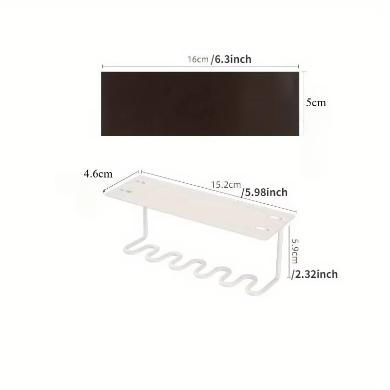 Magnetic Toothbrush Holder Drainer Wall Mounted Toothbrush Glasses Bracelet Organiser Bathroom Accessories