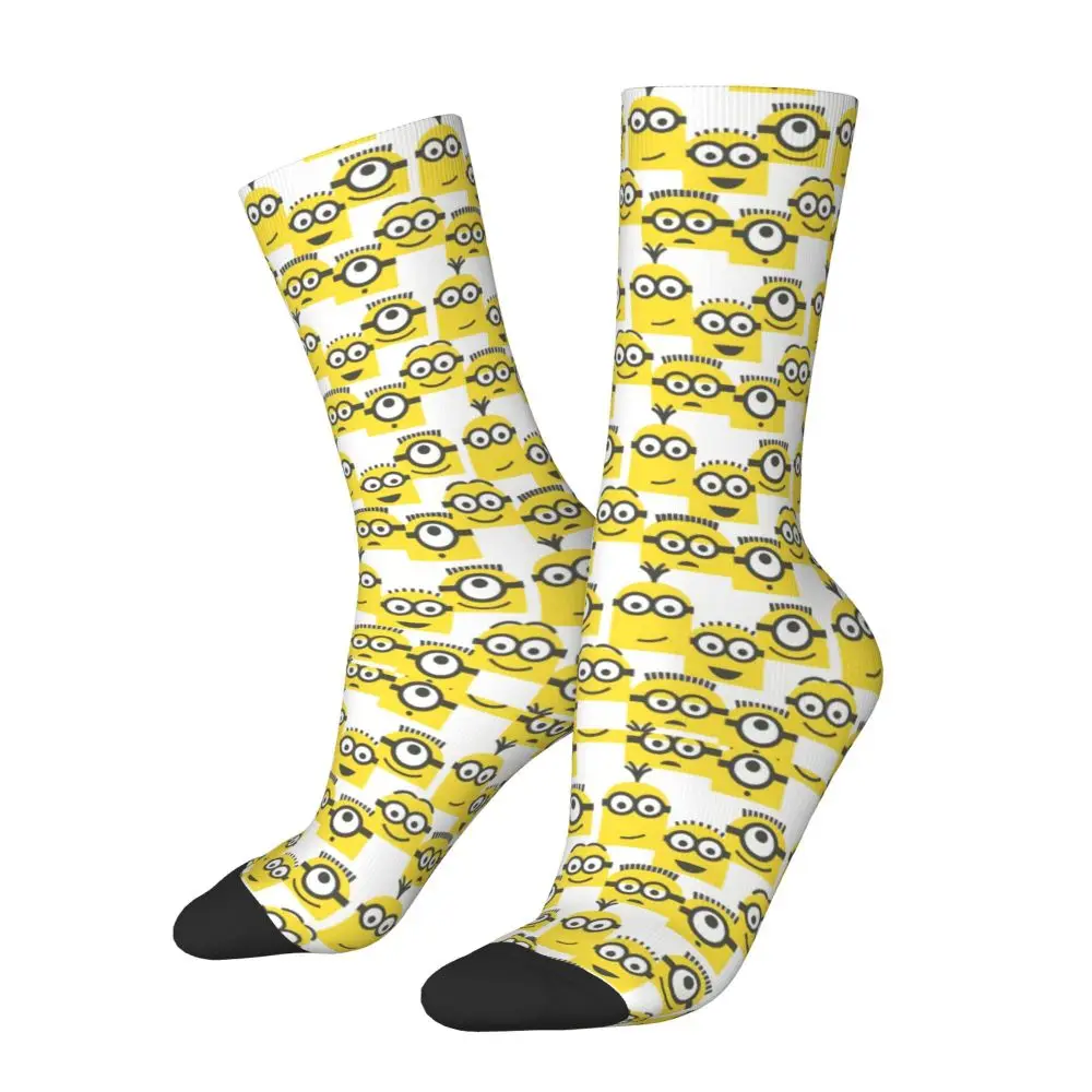 Custom Cool Print M- Minions Cartoon Socks for Women Men Stretchy Summer Autumn Winter M- Minions Bananas Crew Socks 212 Sf9eaf45ac4af4ee9a4173bfb280de38db