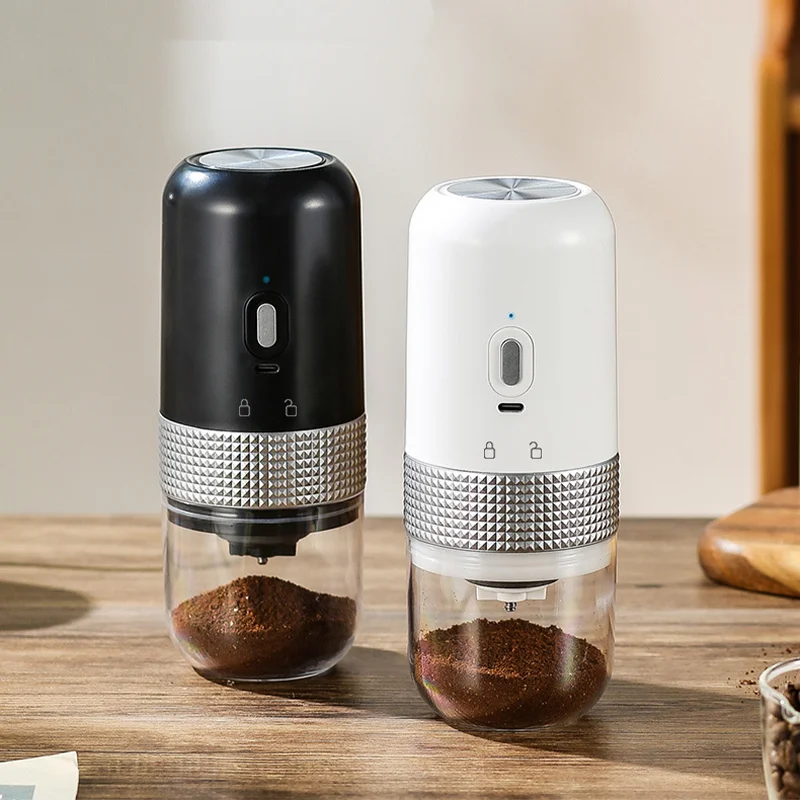 

Electric Coffee Bean Grinder USB Type-C Charging Mini Coffee Bean Mill Grinder Espresso Spice Grinder for Drip Coffee Kitchen