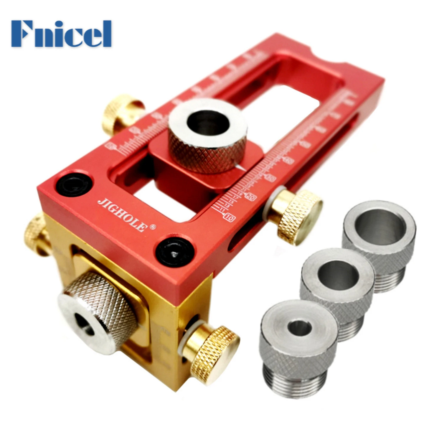 Adjustable Screw Jig 2 In 1 Cross Dowel Drill Guide Kit Woodworking