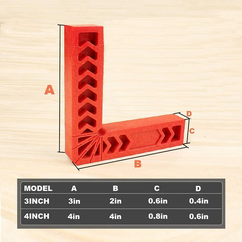 

8Pcs Positioning Squares For Woodworking, 90 Degree Corner Right Angle Clamps Carpenter Corner Clamping Square Tool