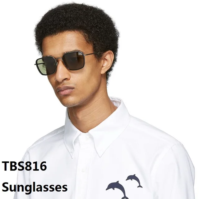 New York Thom Brand Sunglasses Fashion Polarized UV Protection Square Sun  Glasses TBS816 Double Beam Men Women Driving Eyeglass - AliExpress