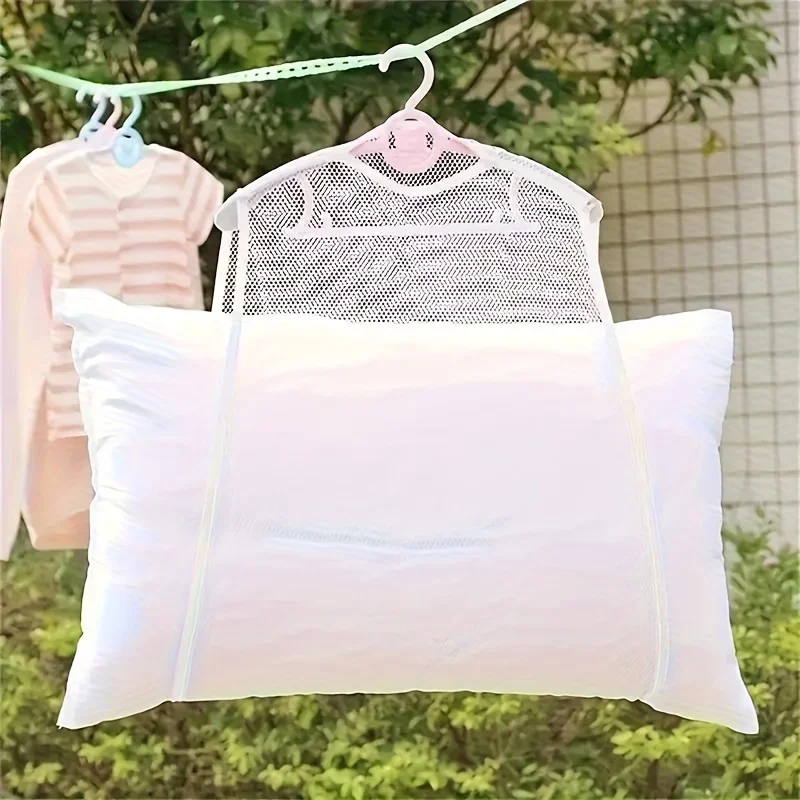 3개 다용도 에어드라이 메쉬 고강도 원단 건조망 (베개, 장난감, 통기성 보관, 햇볕 건조, 세탁물 건조 가방)