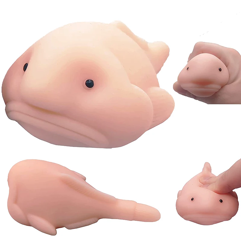 Cute Blobfish Toys Fragrant Droplet Fish Blob Fish Mochi Decompression Toys Accoutrements Blobfish Novelty Squishy Toy