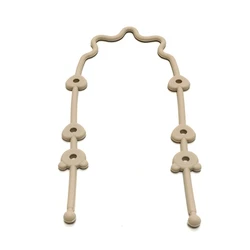 Multifunctional Silicone Baby Pacifier and Cup Holder Strap (For Beige)