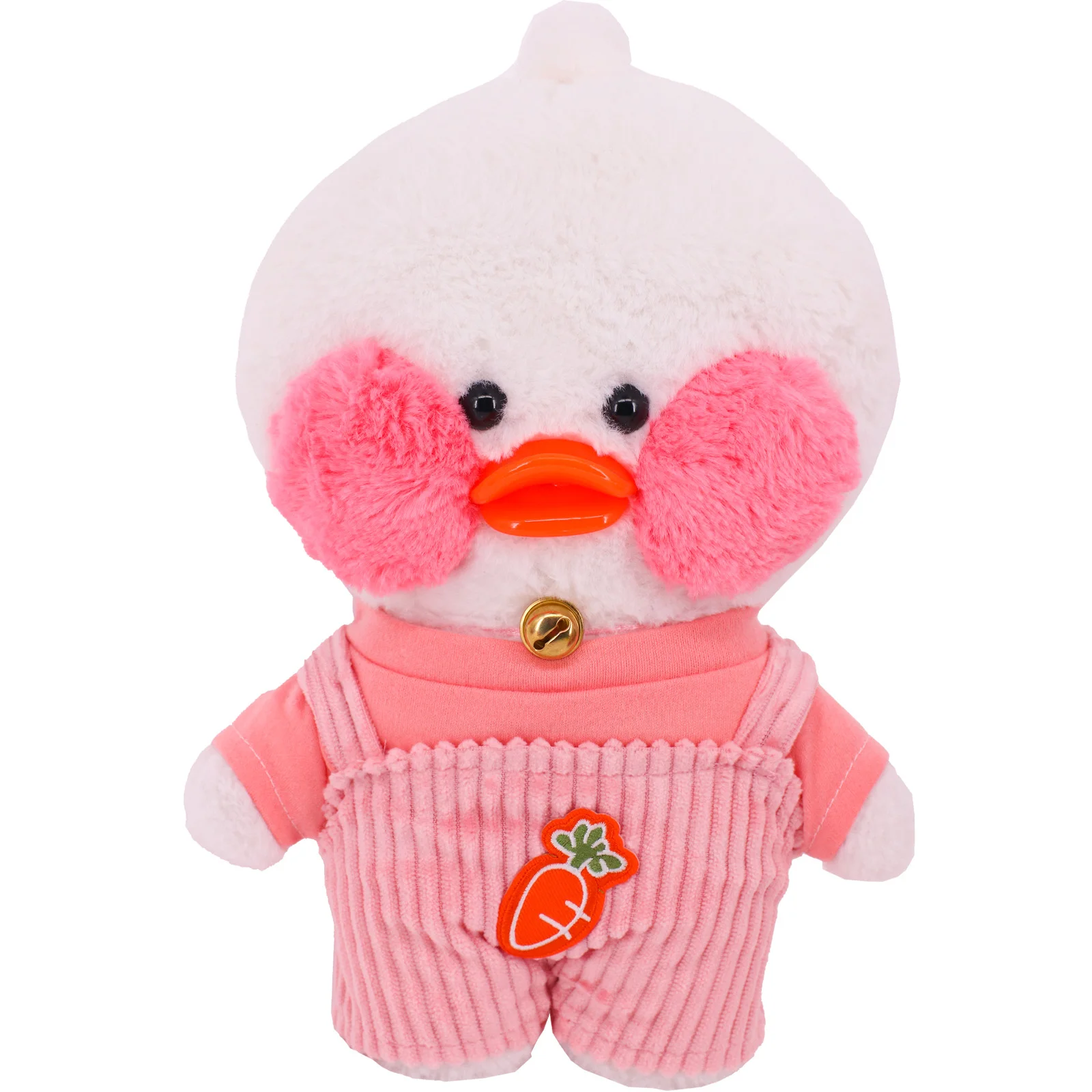 Clothes For Duck 30Cm Plush LaLaFaFan Clothes Short Sleeve&Overalls Soft Animal Doll Accessories Children's Toy Birthday Gift