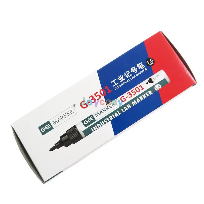 6개/몫 Geemarker G-3501 알코올 실험실 마커 - 속건성, 방수 산업용 마킹 펜, 친환경 및 퇴색 방지