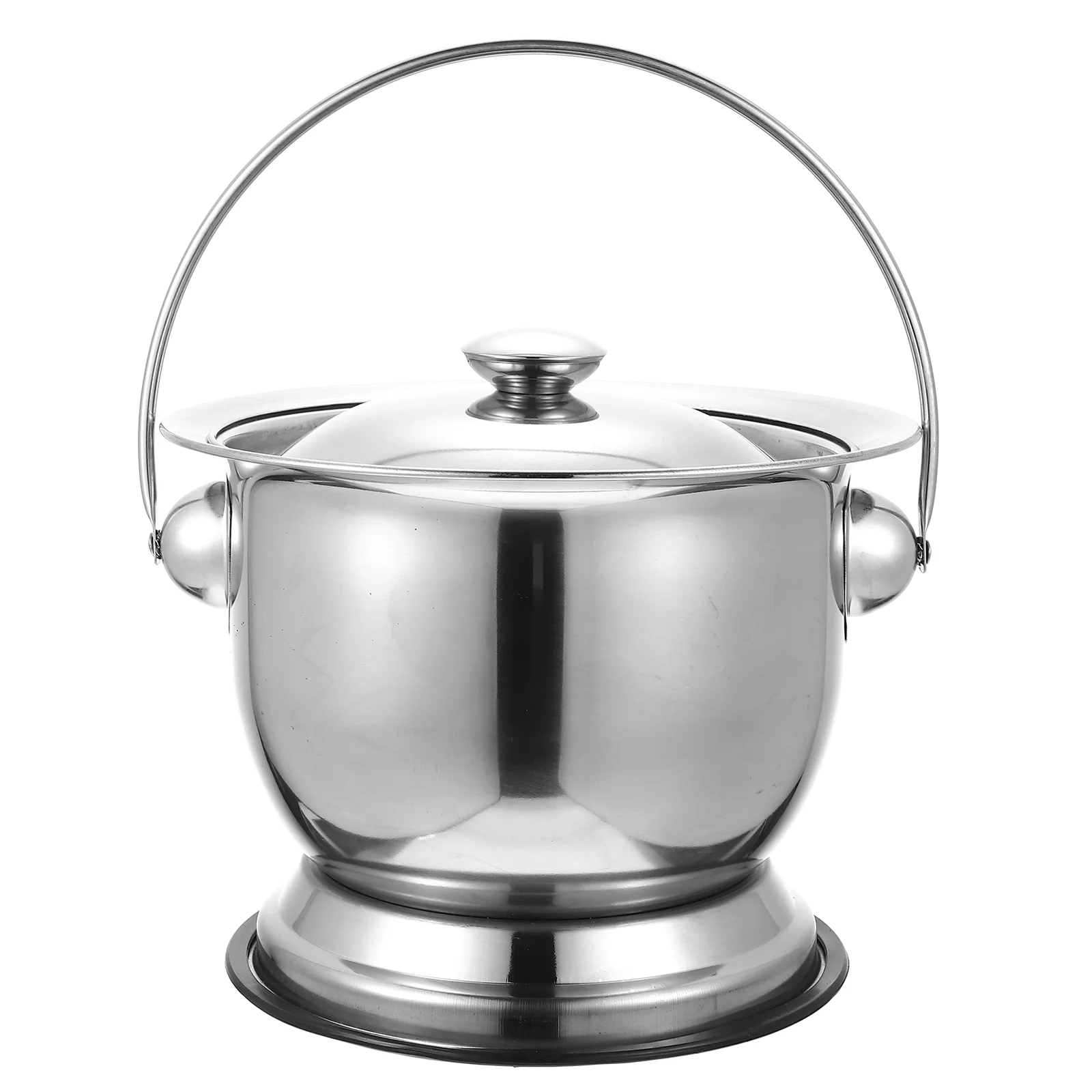 

Title: Doitool Chamber Pot Urinal Pail Pot Emergency Toilet Night Urine Bucket Stainless Steel Urinal Toilet