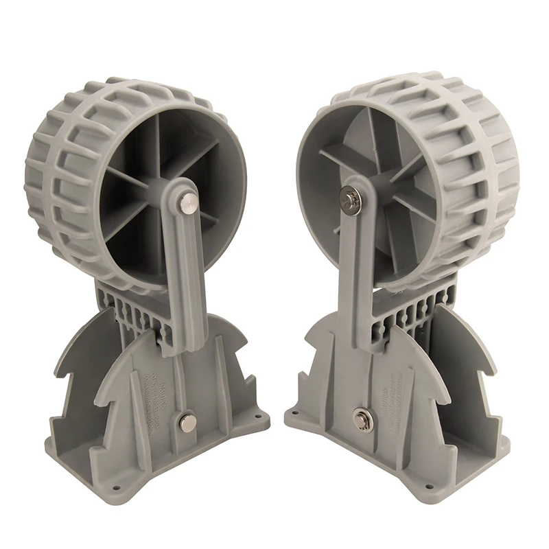 Flip-up Retrackable Dinghy Wheels Pair Nylon Inflatable Boat Launching ...