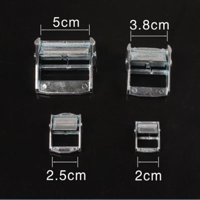 20-50mm Zinc Alloy Metal Cam Buckle Ratchet Outdoor Sports Nylon Webbing Roof Mounted Luggage Cargoes Strap Fixed Tensioner