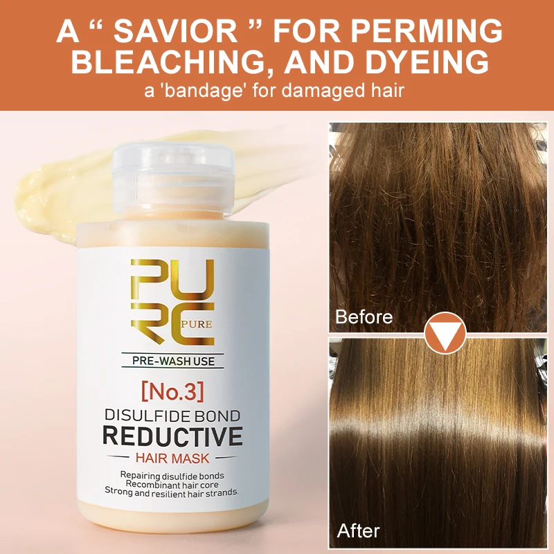 

PURC Keratin Hair Treatment Hair Mask Nourish Repair Damaged Smoothing Straightening Cream Hair Care Products for Women