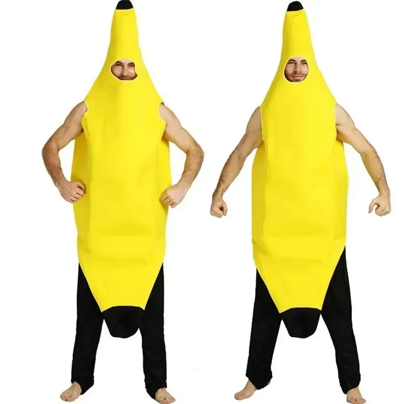 Banana Cosplay Costume Suit for Adult Kids Unisex Halloween Party