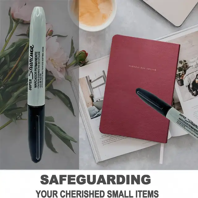 Creative Fake Black Marker Pen with Hidden Compartment – Discreet Safe for Money, Jewelry/Small Valuables 6