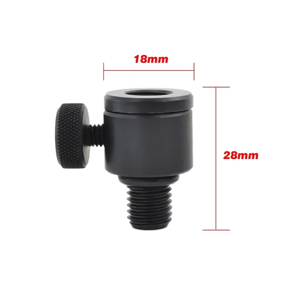 Connecteur rapide aluminium Hirisi M3/8 avec adaptateur dégagement rapide pour alarmes de pêche carpe AQ208