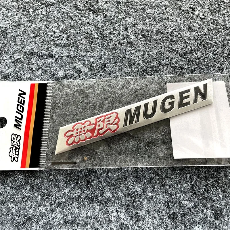 Car Emblem Badge Accessories 3D Metal Car Fender Trunk Nameplate Mugen Emblem Badge for Honda Civic Accord CRV Fit Jazz
