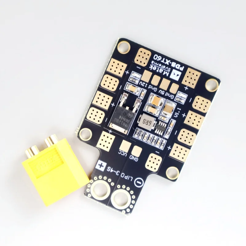 Matek Systems PDB XT60 avec BEC 5V et 12V, en cuivre 2oz, pour hélicoptère RC, quadricoptère FPV, multicoptère, drone, carte de distribution d'alimentation – Image 2