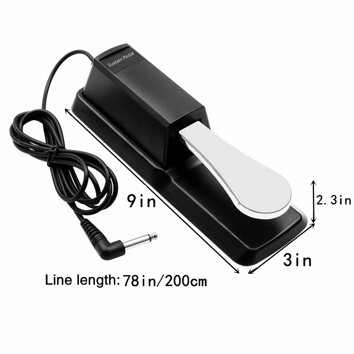 Universal Sustain Pedal with Adjustable Polarity Switch