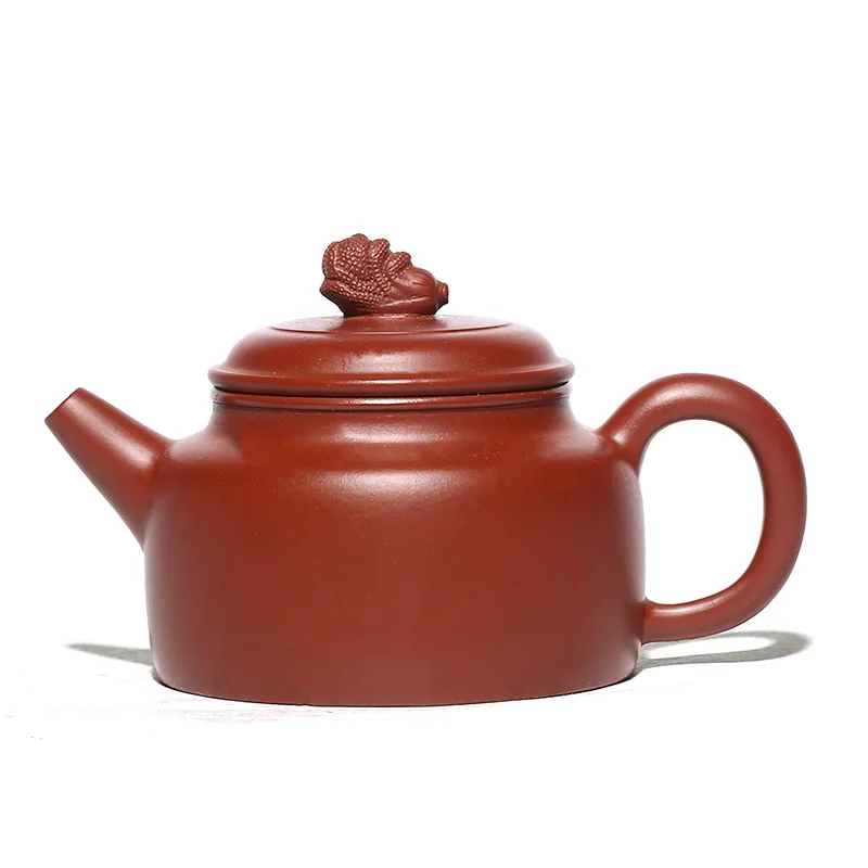 

Zisha Teapot Yixing Handmade Pot, Kung-Fu Teaware, Purple Clay Drinkware for Puer Green Black Chinese Tea, Baicaide Zhonghu