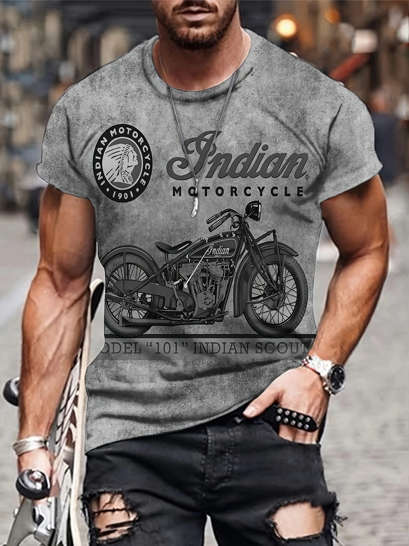 00'S Anvil Back Print Motorcycle Bike T-Shirt Men's XL /eaa450982
