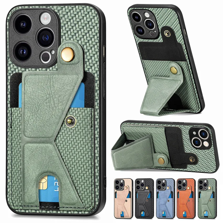 Custodia Sottile Di Lusso Per Google Pixel 6 7 8 Pro 6A 7A Slot Per Schede Fold Stand Cover Posteriore