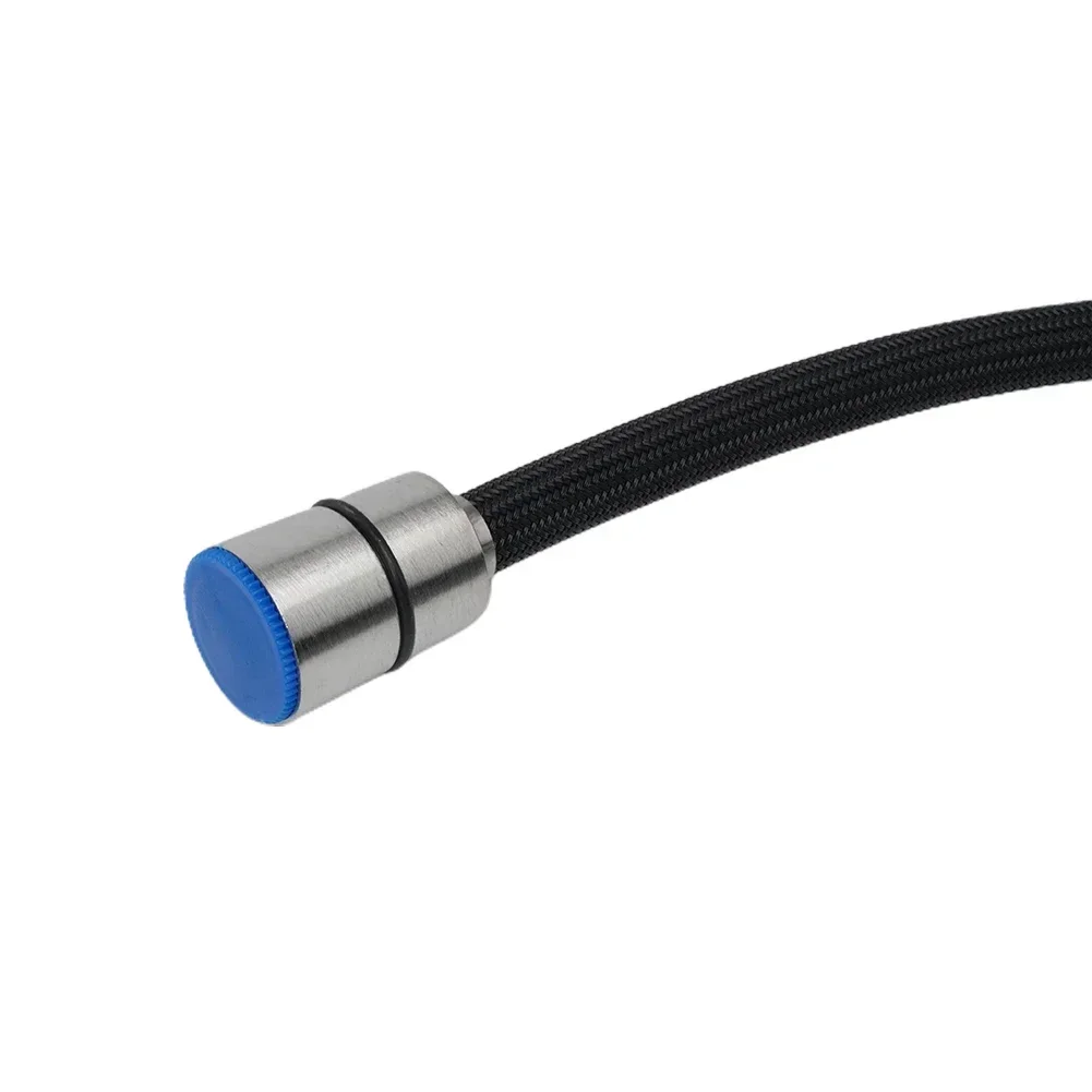 Part Shower Hose Replacement Flexible For Sink Kitchen Faucet Nylon Replacement Tube Fittings Hose Parts Black
