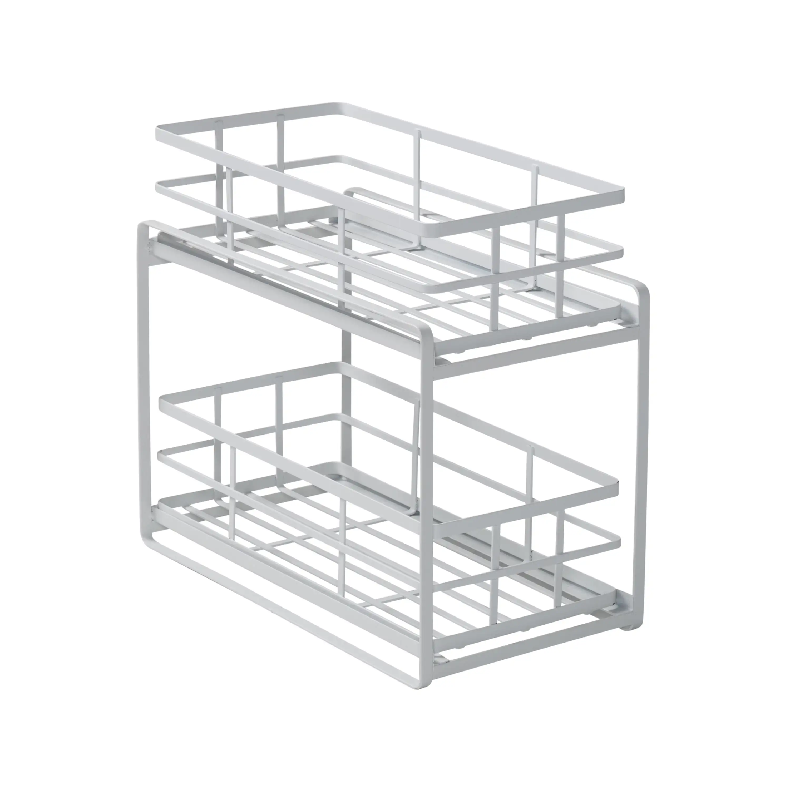 

Honey-Can-Do Steel 2-Tier Cabinet Drawer Organizer, White