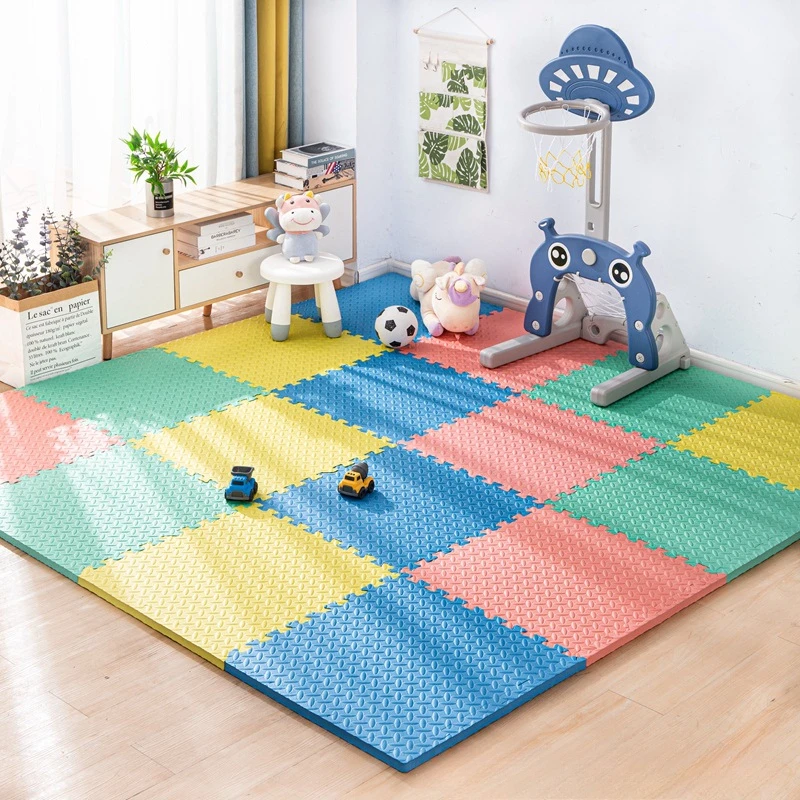 Children's Floor Mat, EVA Bedroom Soft Carpet, Foam Waterproof And Non-slip, Baby Stitching Game Mat, Home Living Room Decoration, floor mat kids carpet plush play mat