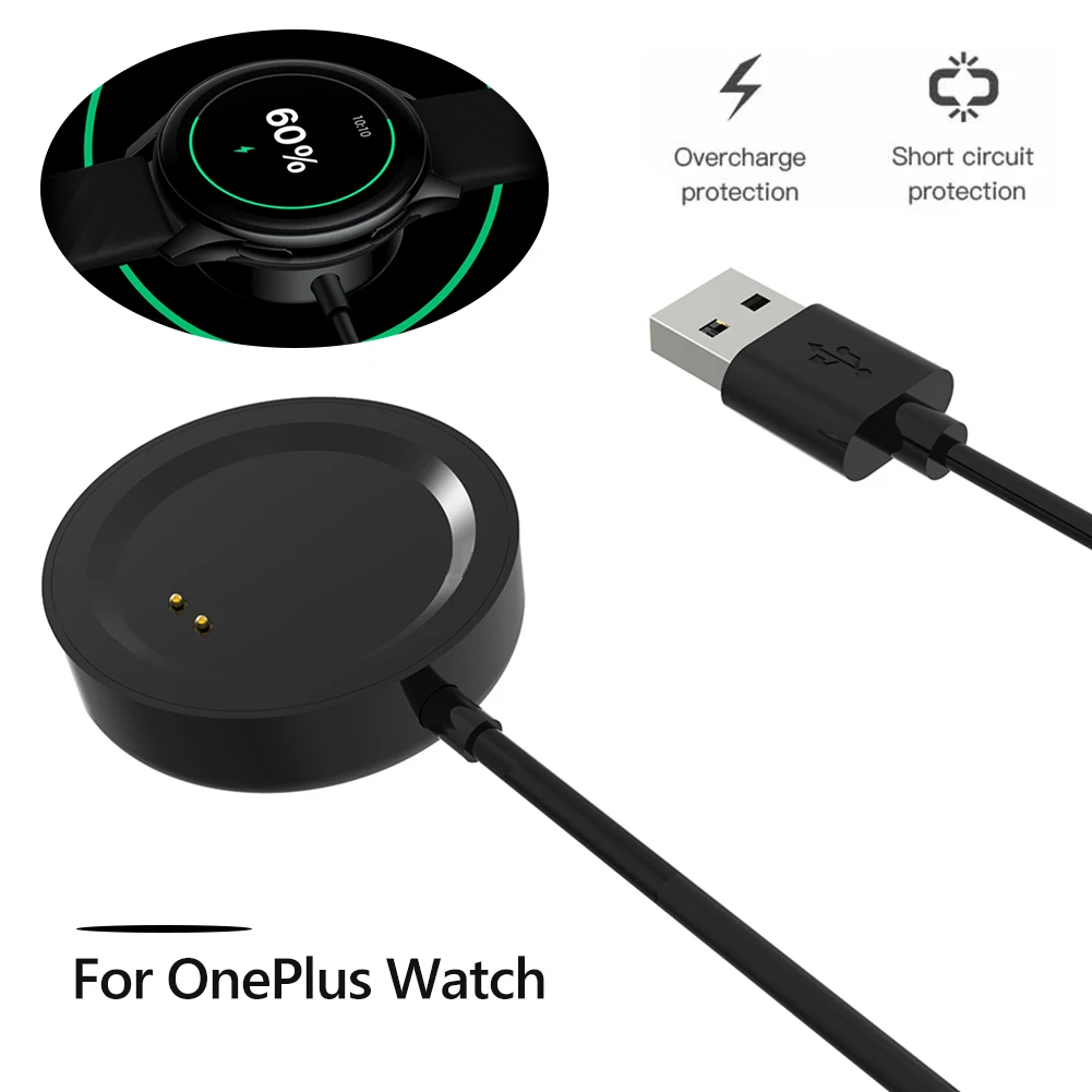 1M For OnePlus Watch USB Charging Cable Magnetic Charger Adapter