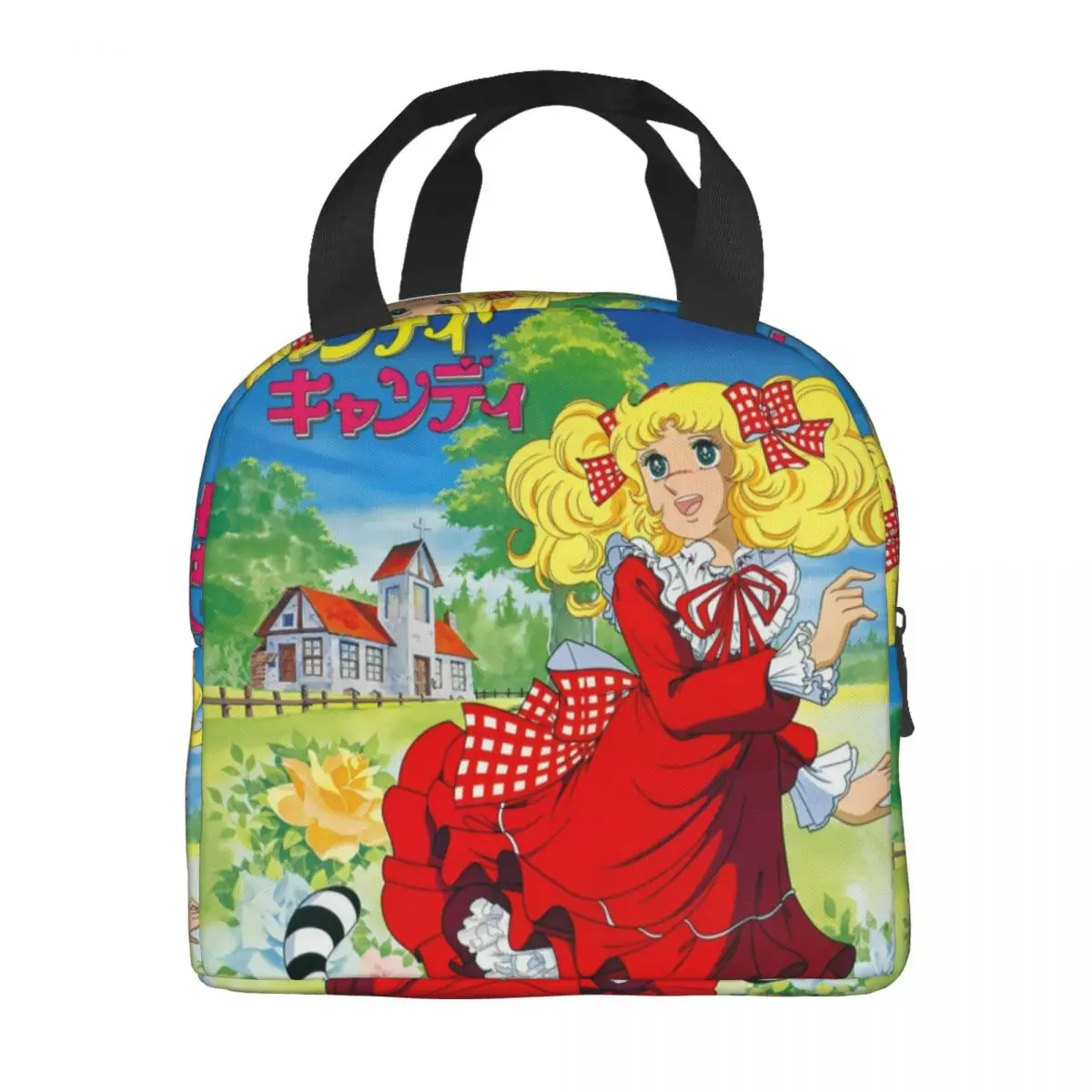 Candy Candy Lunch Bag Men Women Cooler Thermal Insulated Lunch Box for Adult Office