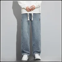 Jean ample à jambe droite pour homme – Tendance printemps-automne, style urbain, décontracté, pantalon long vintage, vêtement de travail en coton 4