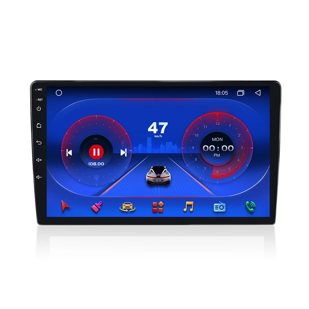 

9" Android 10 2+32GB 2 din car mp5 radio player BT stereo wifi GPS FM AM AUX EQ with 360 camera system buil-in