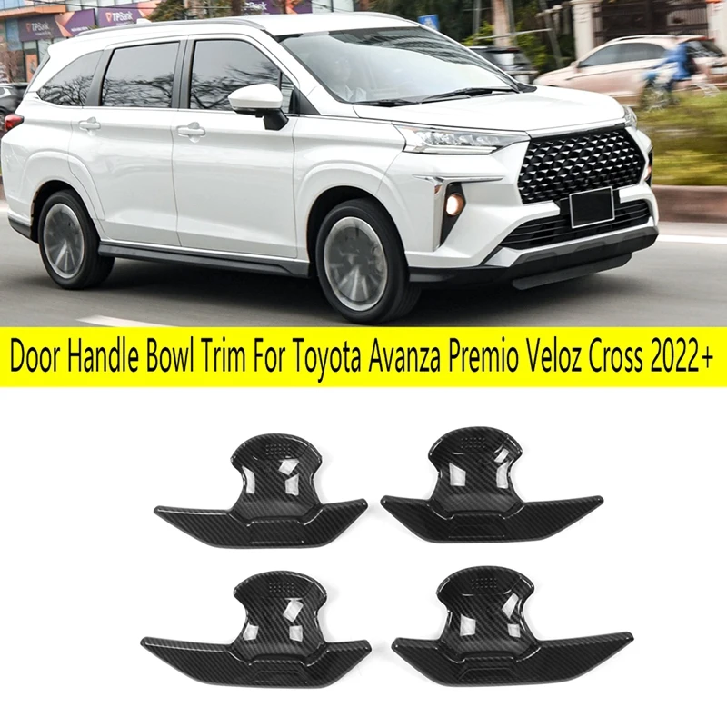 Car Door Handle Bowl Cover Trim Frame Door Handle Stickers For Toyota Avanza Premio Veloz Cross + Replacement Parts