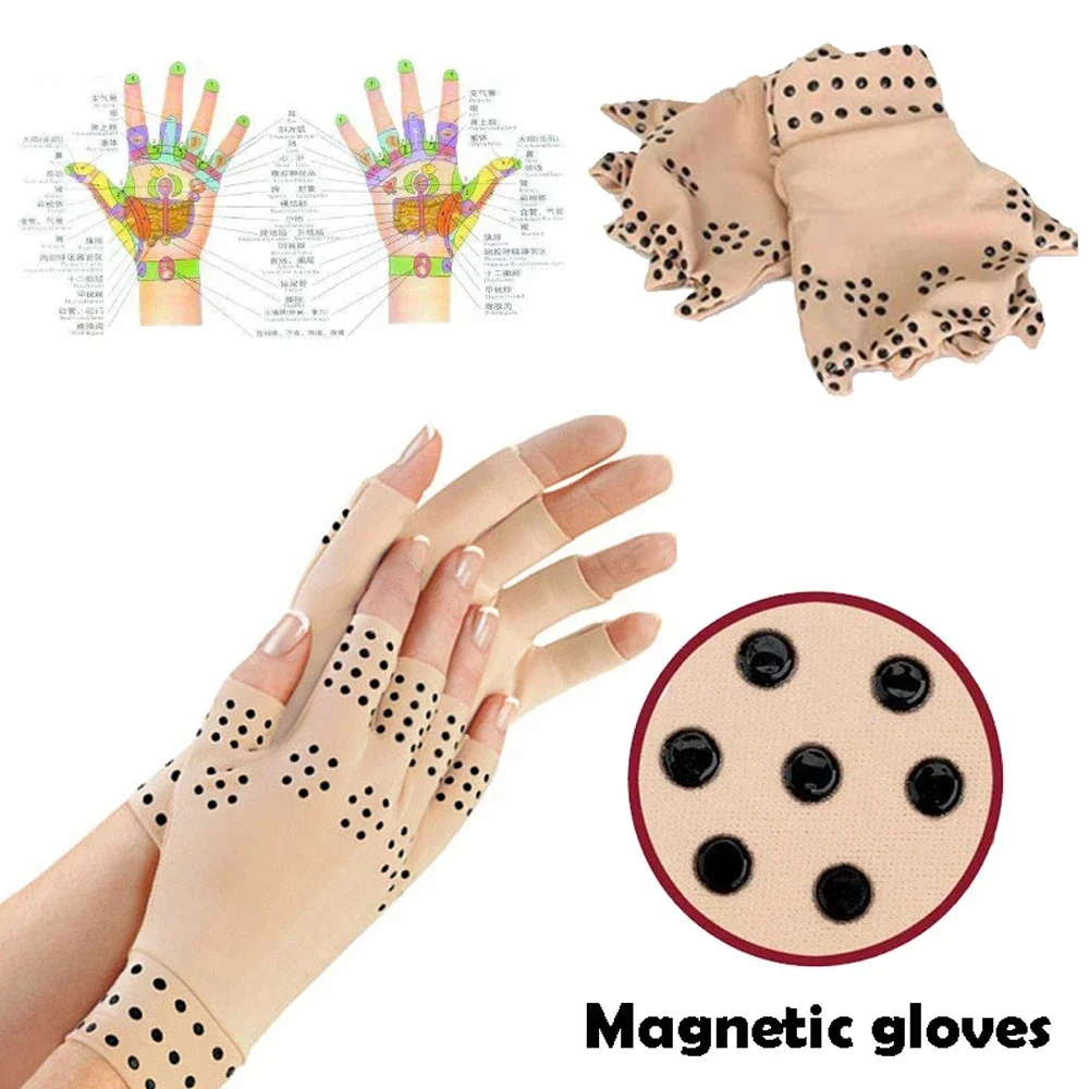 Pain Relief Fingerless Compression Gloves for Arthritis Support and Daily Use