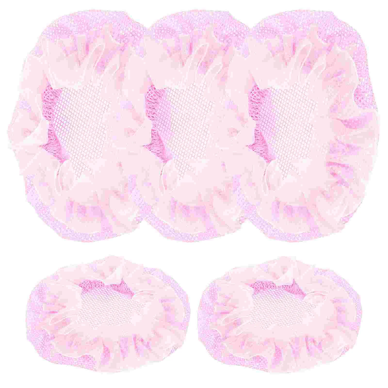 5 Pcs Hair Bun Net Bobby Pins for Women Ballet Dancing Clips Nets Cover Elasticity