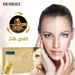 Hydrating Moisturizing Face Mask Skin Care Treatment Anti Wrinkle Whitening Korean Cosmetics 24K Gold Repair Beauty Face Masks