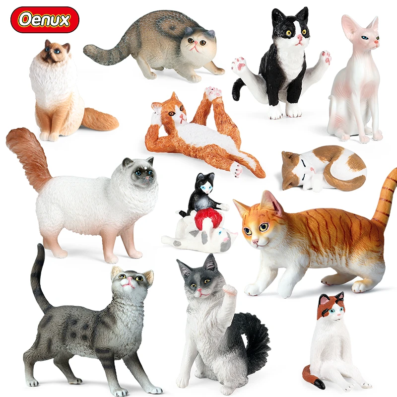 Figurines Cats Kittens Action Figures Cat Miniature Action Figure