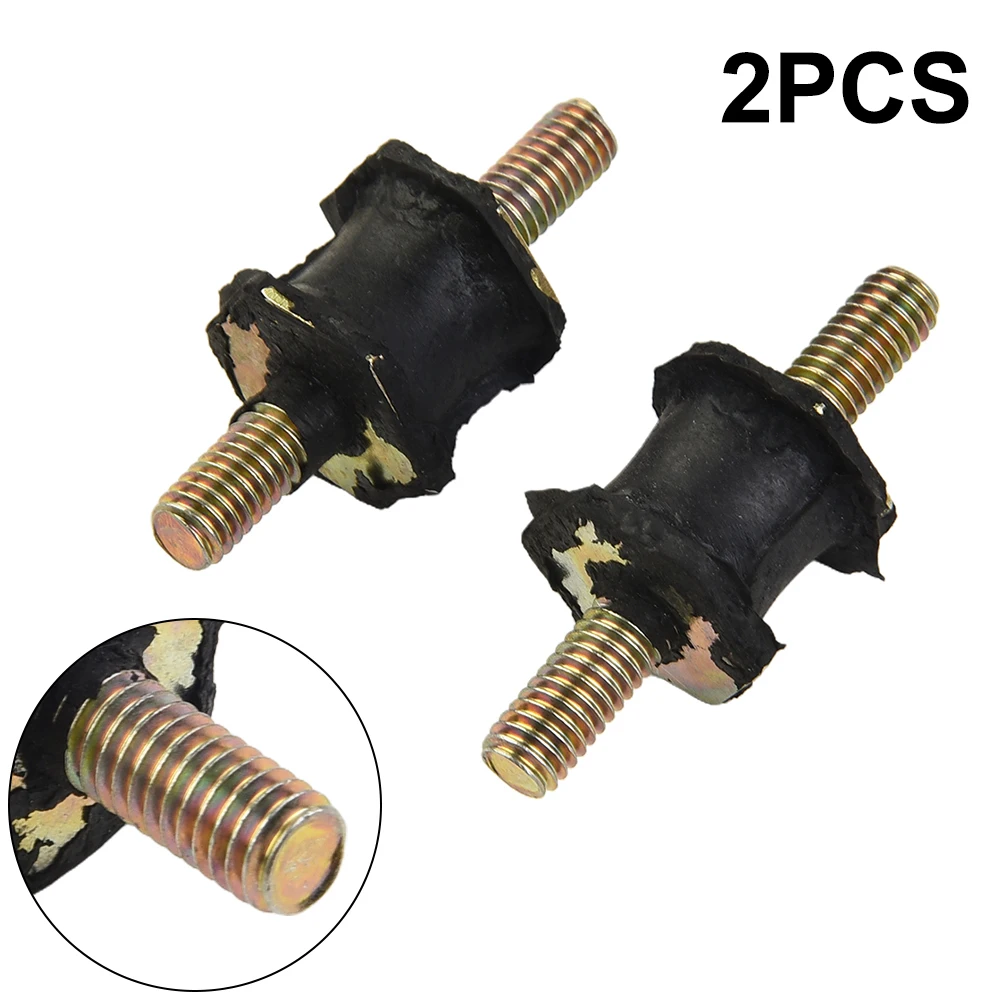 

2pcs Double Head Auxiliary Air Pump Rubber Pier Secondary Circulation Pump Screw Buffer Pad Bracket For GOLF 2000-2006 1.8T
