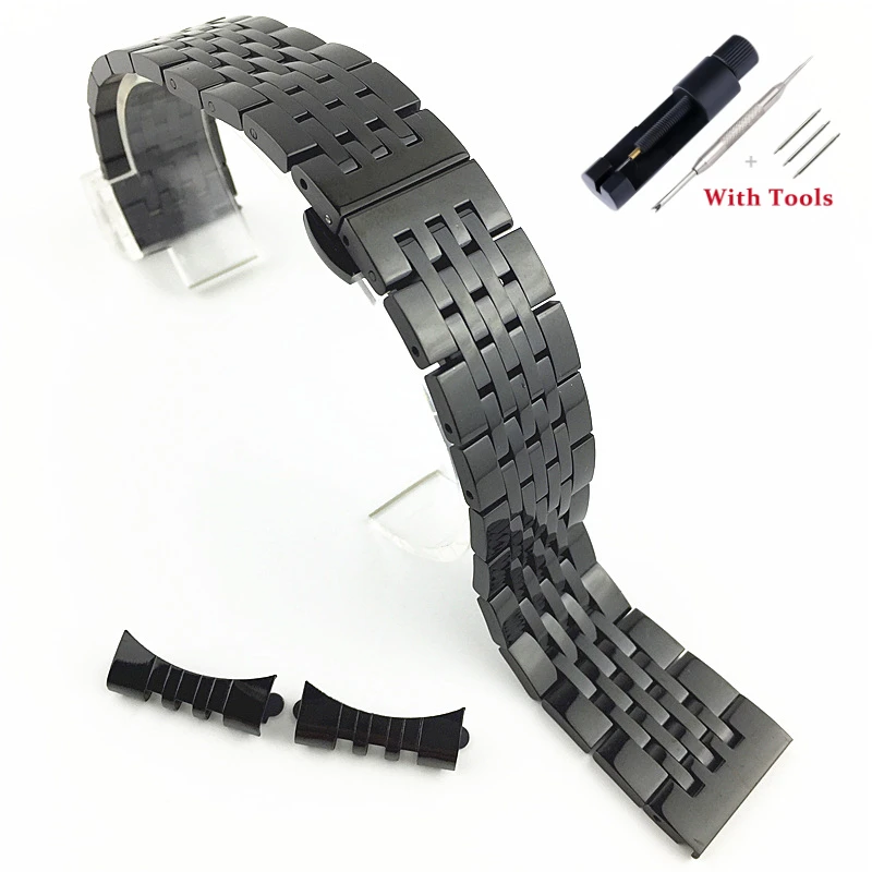 Versatile Stainless Steel Strap with Dual-Purpose Butterfly Clasp and Tool
