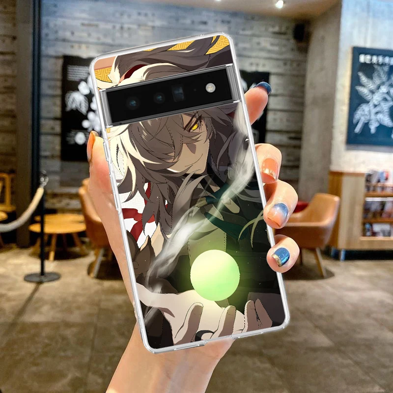 Silicone Shockproof Soft Transparent Phone Case Cover - Honkai Star Rail Design