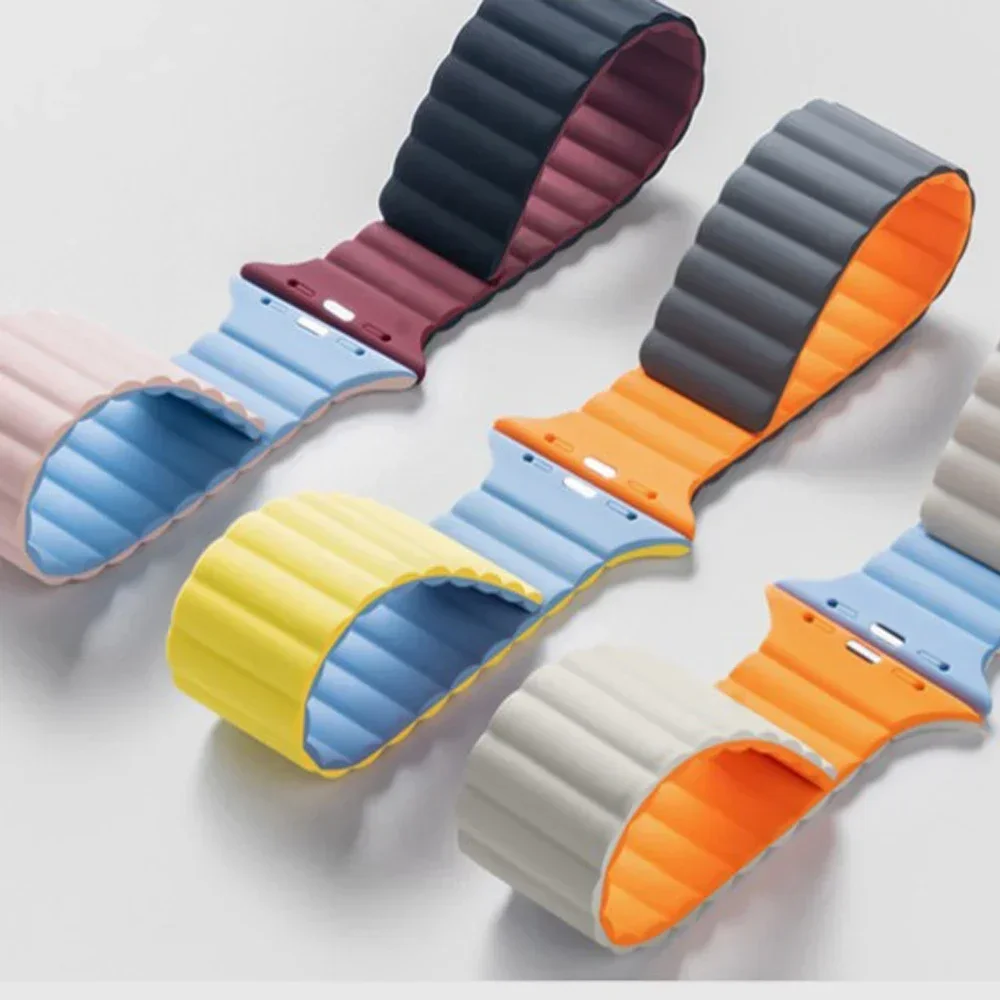 حزام مغناطيسي لساعة أبل 46 مللي متر 45 مللي متر ال...