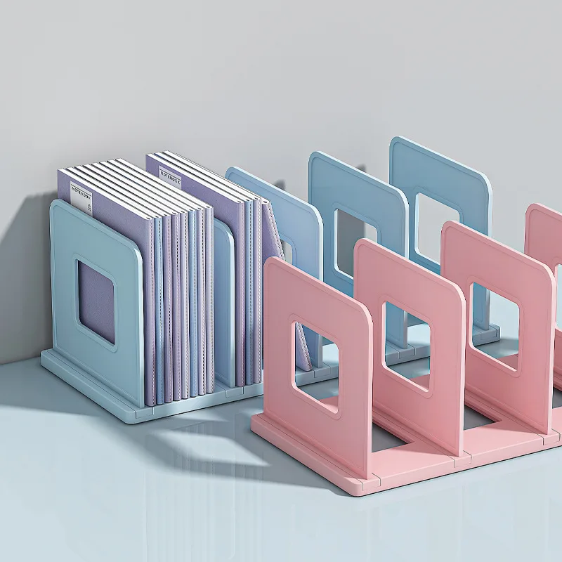 

Plastic Desktop File Display Stand Saving Space Magazines Books Holder For Bedroom