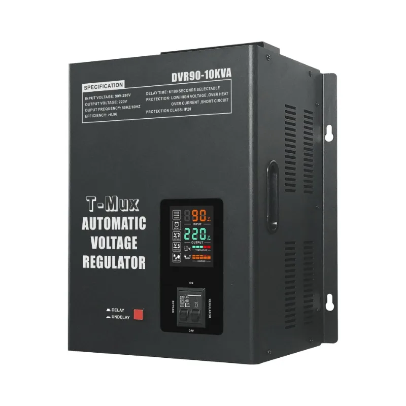 

Adjustable Automatic Voltage Stabilizer 10KVA with Digital Relay Delay Over and Under Voltage Protector