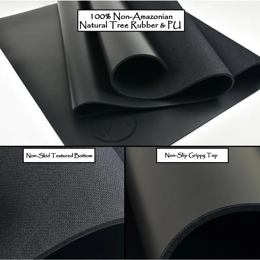 XL Non-Slip Natural Rubber Yoga Mat 4
