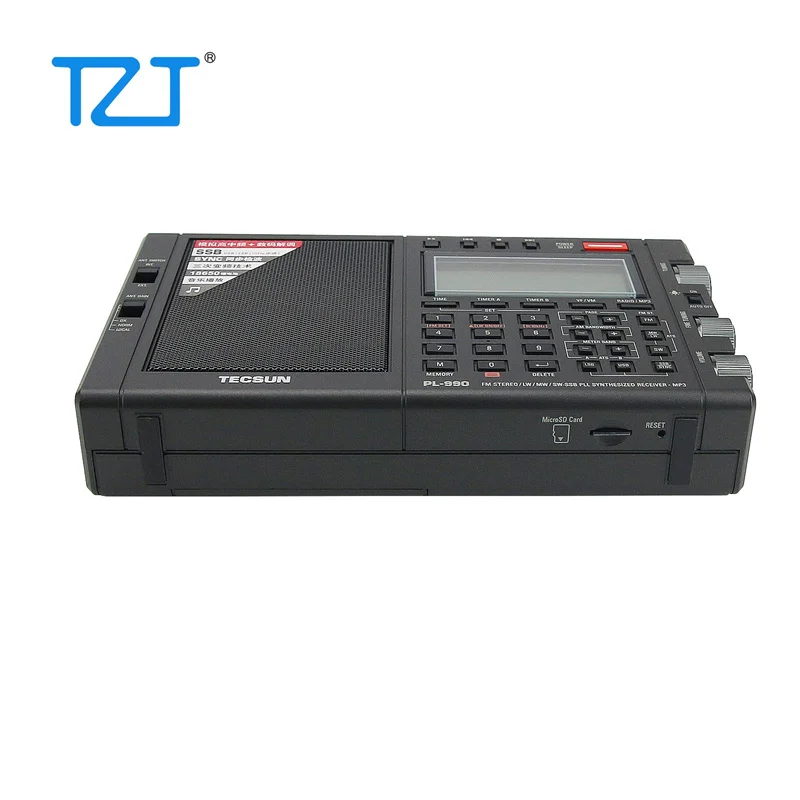 Tecsun PL-990-ポータブルラジオ受信機,フルバンドラジオ受信機,fm lw