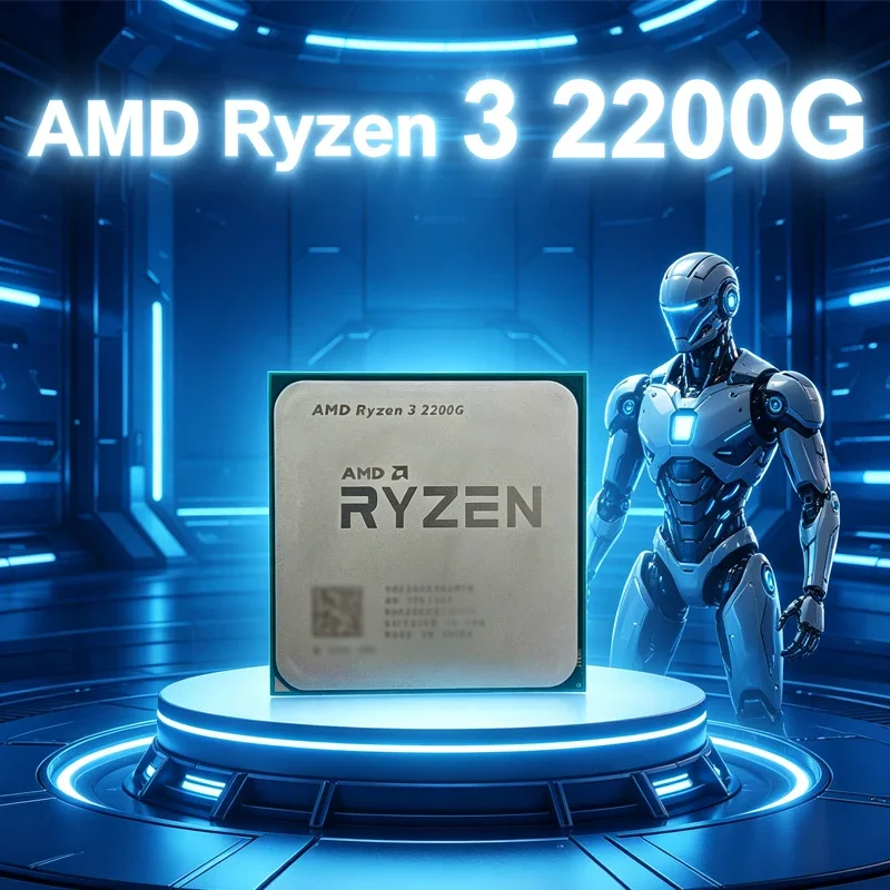 AMD Ryzen 3 2200G R3 2200G 3.5GHz 4C4T APU 14nm 4MB 캐시 Vega8 그래픽 YD2200C5M4MFB 소켓 AM4 루즈 CPU (쿨러 없음)