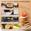 Mini Dutch Pancake Maker 25PCS, Commercial Non-stick Pancake Baker Machine 50-300℃ Electric Muffin Maker Stainless Steel for Hom 5