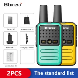 Rechargeable UHF Wireless 16-Channel Kids Mini Walkie Talkie Transmitter - US (Green-yellow)