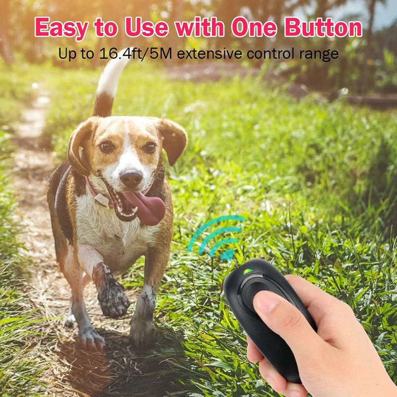 Le noir Ultrasonic Dog Bark Deterrent Device Effective Dog Training