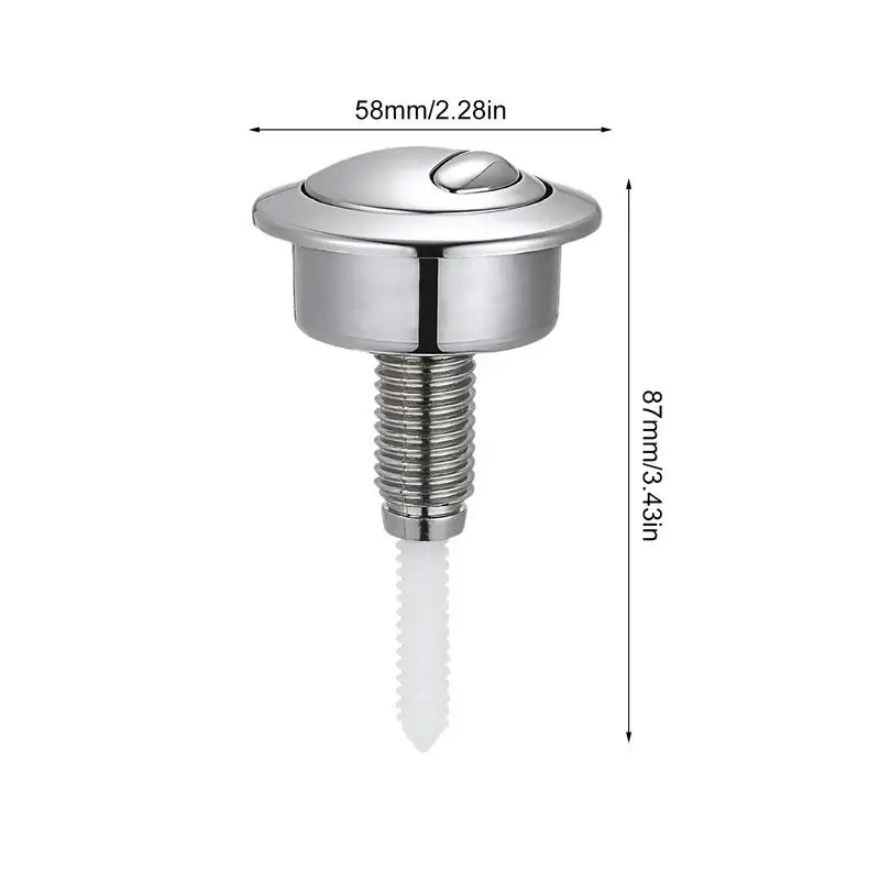 Double Flush Toilet Cistern Button ABS Toilet Push Button Replacement Accessories Flush Tank For Most Bathroom Toilets